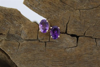 Amethyst Studs