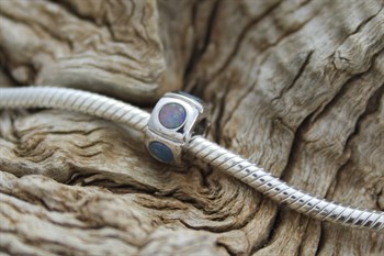 Sterling Silver Opal bead
