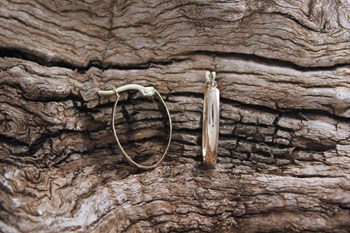 9ct YG  Hoop earrings