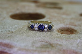 Sapphire & Diamond Ring