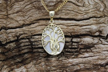 9ct yg tree of life pendant