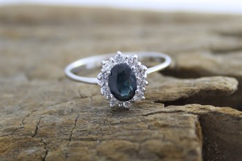 Stg Sil Sapphire Ring