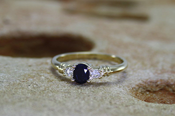 Sapphire & Diamond Ring