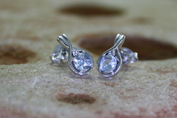 Diamond & Aquamarine Earrings