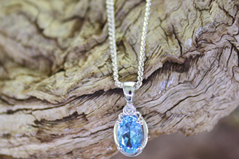 Blue Topaz Pendant