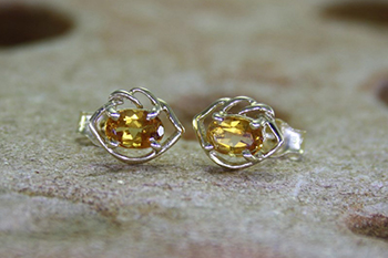 Citrine Studs
