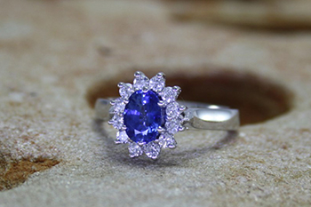 Diamond & Ceylon Sapphire Ring