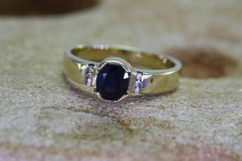 Sapphire & Diamond Ring