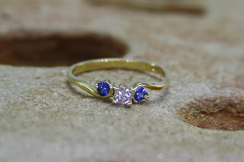 Sapphire & Diamond Ring