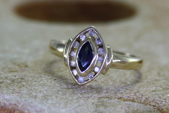 Sapphire & Diamond Ring