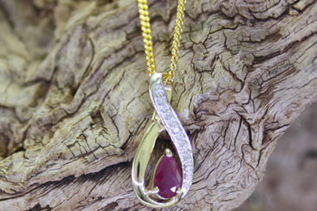 Ruby & Diamond Pendant