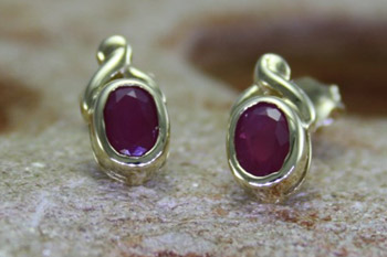 Natural Ruby Earrings