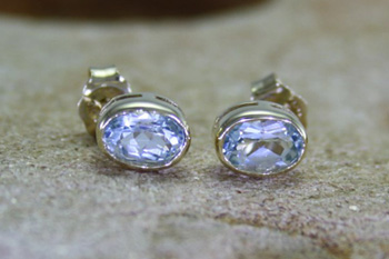 Blue Topaz Studs