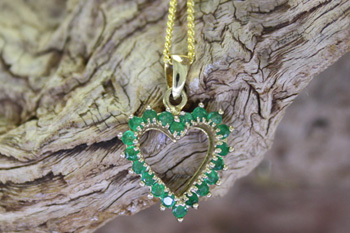 Emerald Heart Pendant